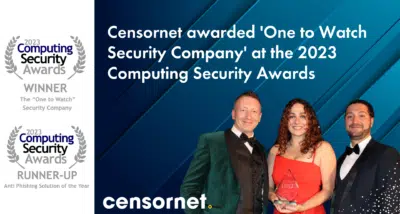 A win for Censornet at the 2023 Computing Security Magazine Awards